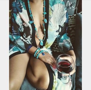 Native Turquoise Necklace and Bracelet Set